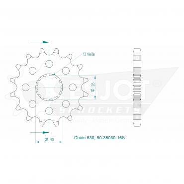 ESJOT Front Sprocket 16S Z