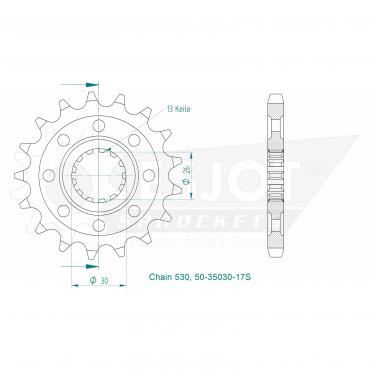 ESJOT Front Sprocket 17S Z