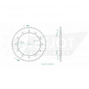 ESJOT  Sprocket 45 Z