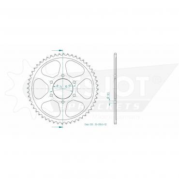 ESJOT Sprocket steel 52 Z