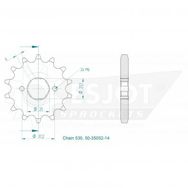 ESJOT Front Sprocket 14 Z