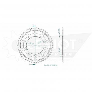 ESJOT  Sprocket 46 Z