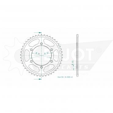 ESJOT  Sprocket 45 Z