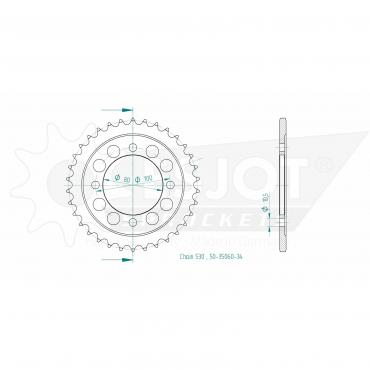 ESJOT  Sprocket 34 Z