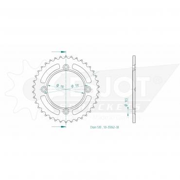 ESJOT  Sprocket 38 Z