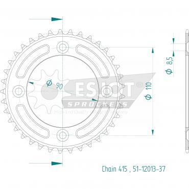 ESJOT  Alu-Sprocket 37 Z