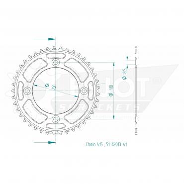 ESJOT  Alu-Sprocket 41 Z