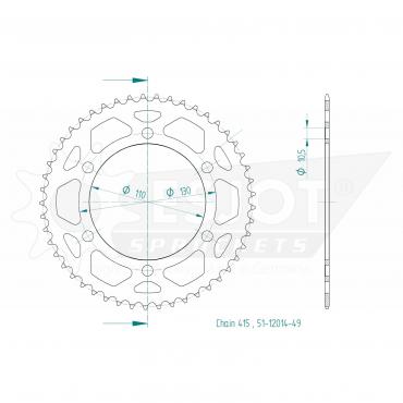 ESJOT  Alu-Sprocket BP Z