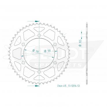 ESJOT  Alu-Sprocket BP Z