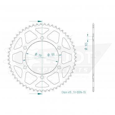 ESJOT  Alu-Sprocket BP Z