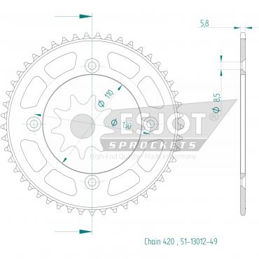 ESJOT  Alu-Sprocket 49 Z