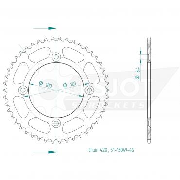 ESJOT  Alu-Sprocket 46 Z