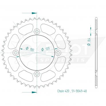 ESJOT  Alu-Sprocket 48 Z