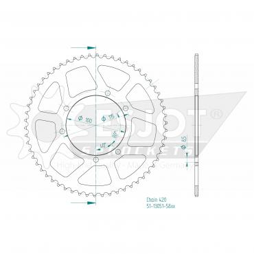 ESJOT  Alu-Sprocket BP Z