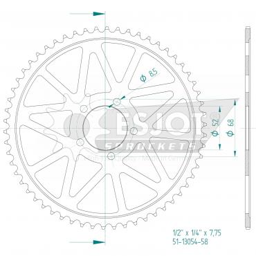 ESJOT  Alu-Sprocket BP Z