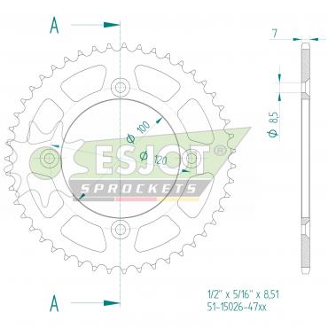 ESJOT  Alu-Sprocket 47 Z