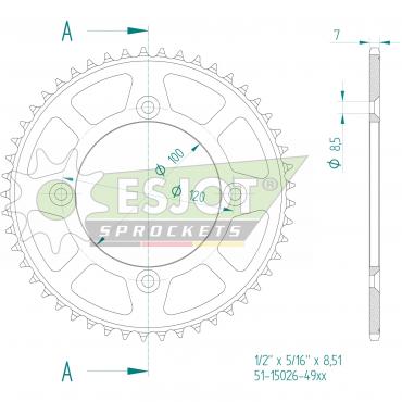 ESJOT  Alu-Sprocket 49 Z