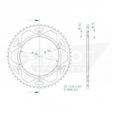 ESJOT  Alu-Sprocket 54 Z