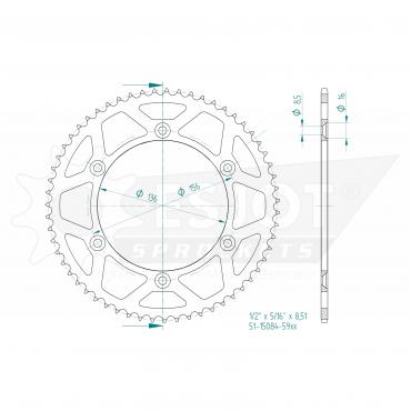 ESJOT  Alu-Sprocket 59 Z