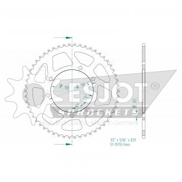 ESJOT  Alu-Sprocket BP Z