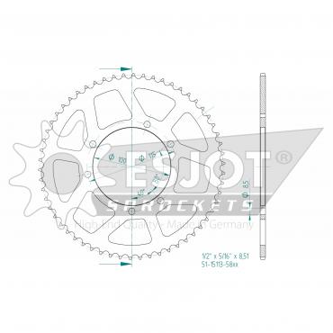 ESJOT  Alu-Sprocket BP Z