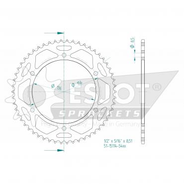 ESJOT  Alu-Sprocket BP Z