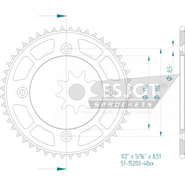 ESJOT  Alu-Sprocket 48 Z