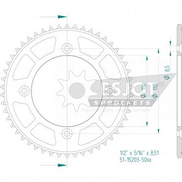 ESJOT  Alu-Sprocket 50 Z