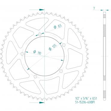 ESJOT  Alu-Sprocket BP Z