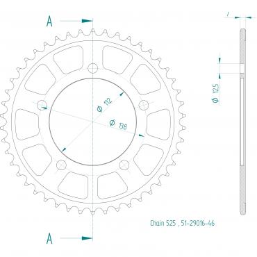 ESJOT  Alu-Sprocket 46 Z