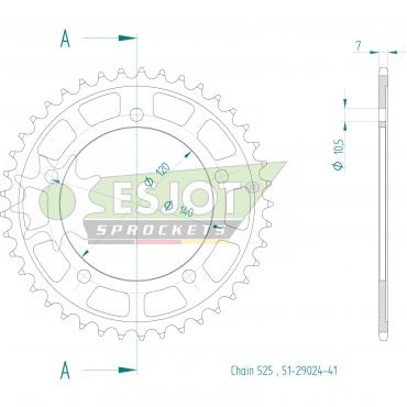 ESJOT  Alu-Sprocket 41 Z
