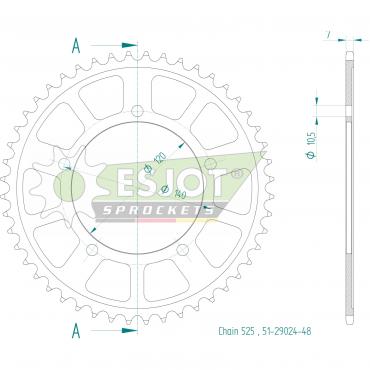 ESJOT  Alu-Sprocket 48 Z