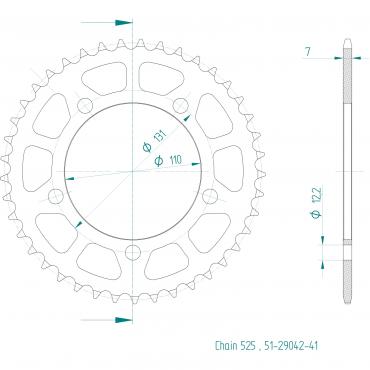 ESJOT  Alu-Sprocket 41 Z