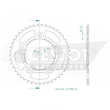 ESJOT  Alu-Sprocket 45 Z