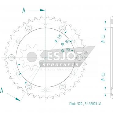 ESJOT  Alu-Sprocket 41 Z
