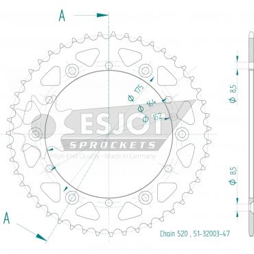 ESJOT  Alu-Sprocket 47 Z