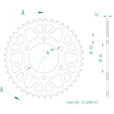 ESJOT  Alu-Sprocket 41 Z