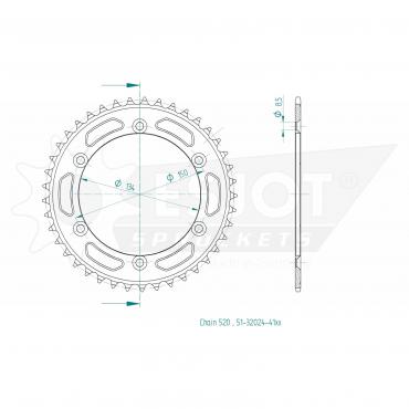 ESJOT  Alu-Sprocket 41 Z