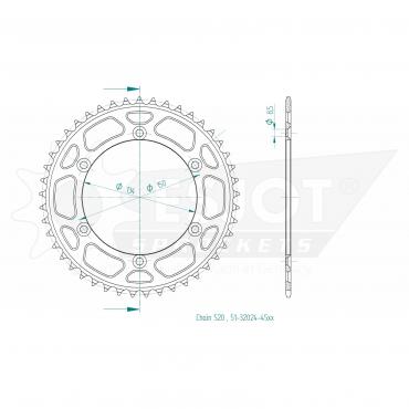 ESJOT  Alu-Sprocket 45 Z
