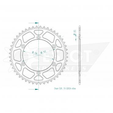 ESJOT  Alu-Sprocket 48 Z