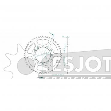 ESJOT  Alu-Sprocket 51 Z