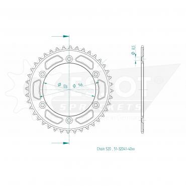 ESJOT  Alu-Sprocket 40 Z