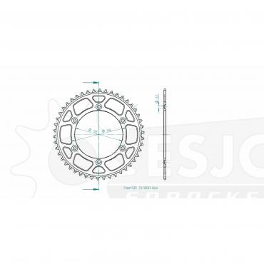 ESJOT  Alu-Sprocket 46 Z