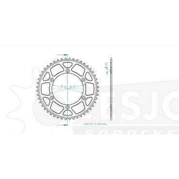 ESJOT  Alu-Sprocket 48 Z