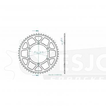 ESJOT  Alu-Sprocket 52 Z