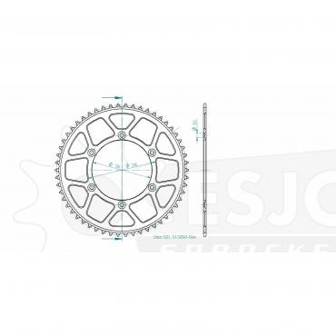 ESJOT  Alu-Sprocket 54 Z