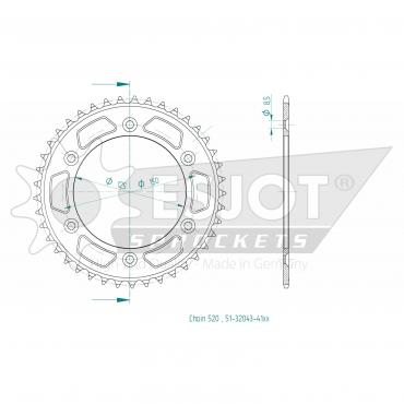 ESJOT  Alu-Sprocket 41 Z