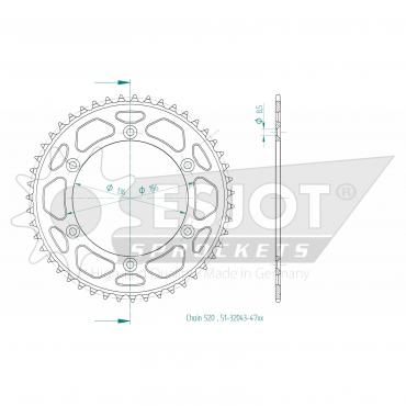 ESJOT  Alu-Sprocket 47 Z