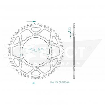 ESJOT  Alu-Sprocket 49 Z
