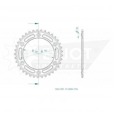 ESJOT  Alu-Sprocket 37 Z